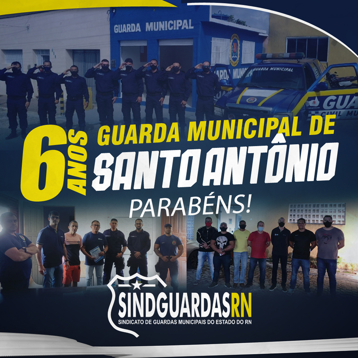 Sindguardas/RN parabeniza Guarda Municipal de Santo Antônio e reforça luta da categoria