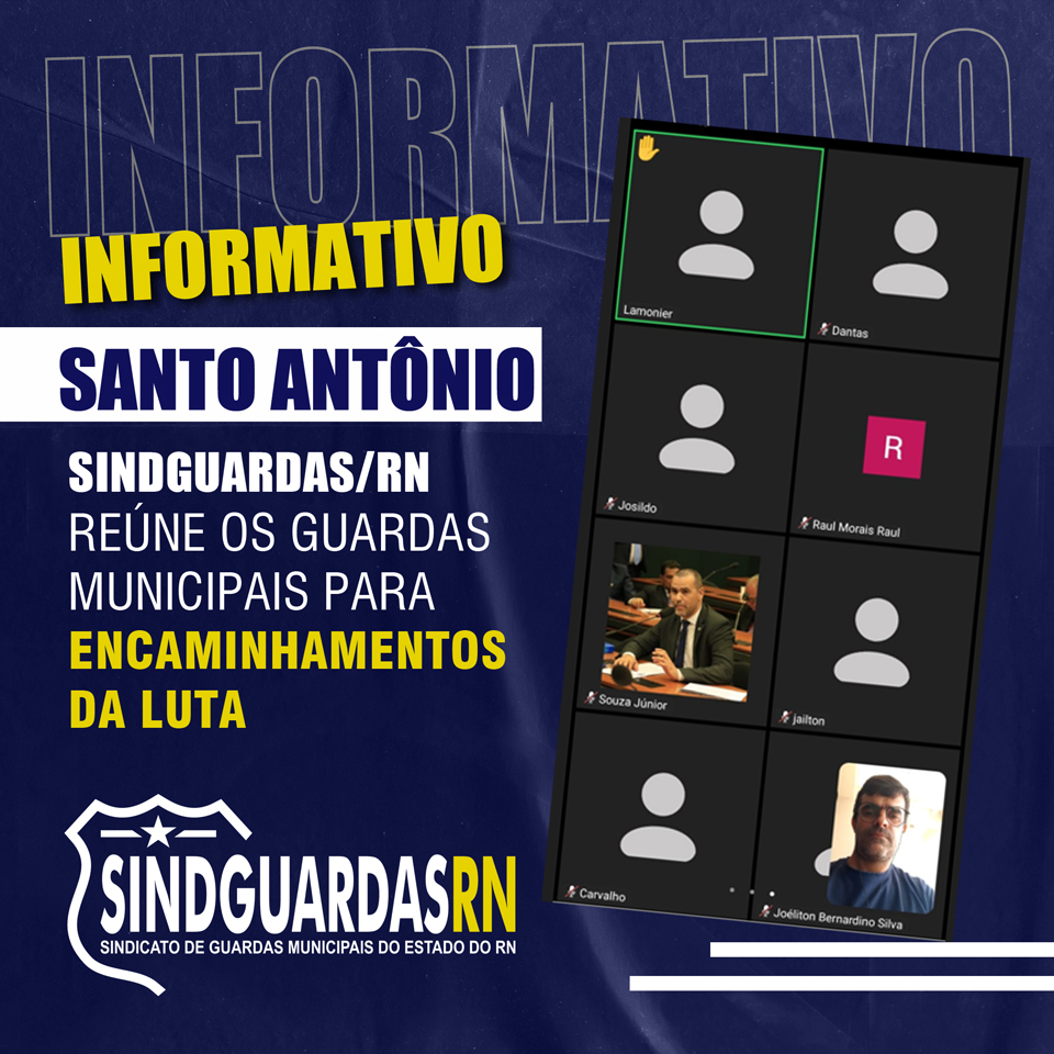 Sindguardas/RN reúne GMs de Santo Antônio para encaminhamentos da luta