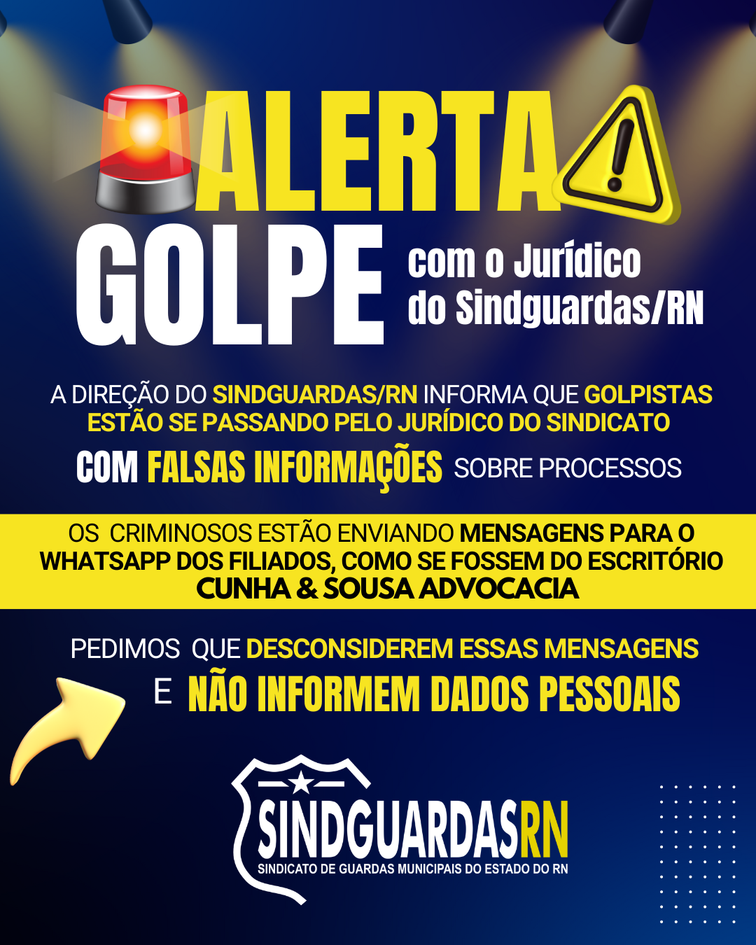 Sindguardas/RN alerta sobre tentativa de golpe