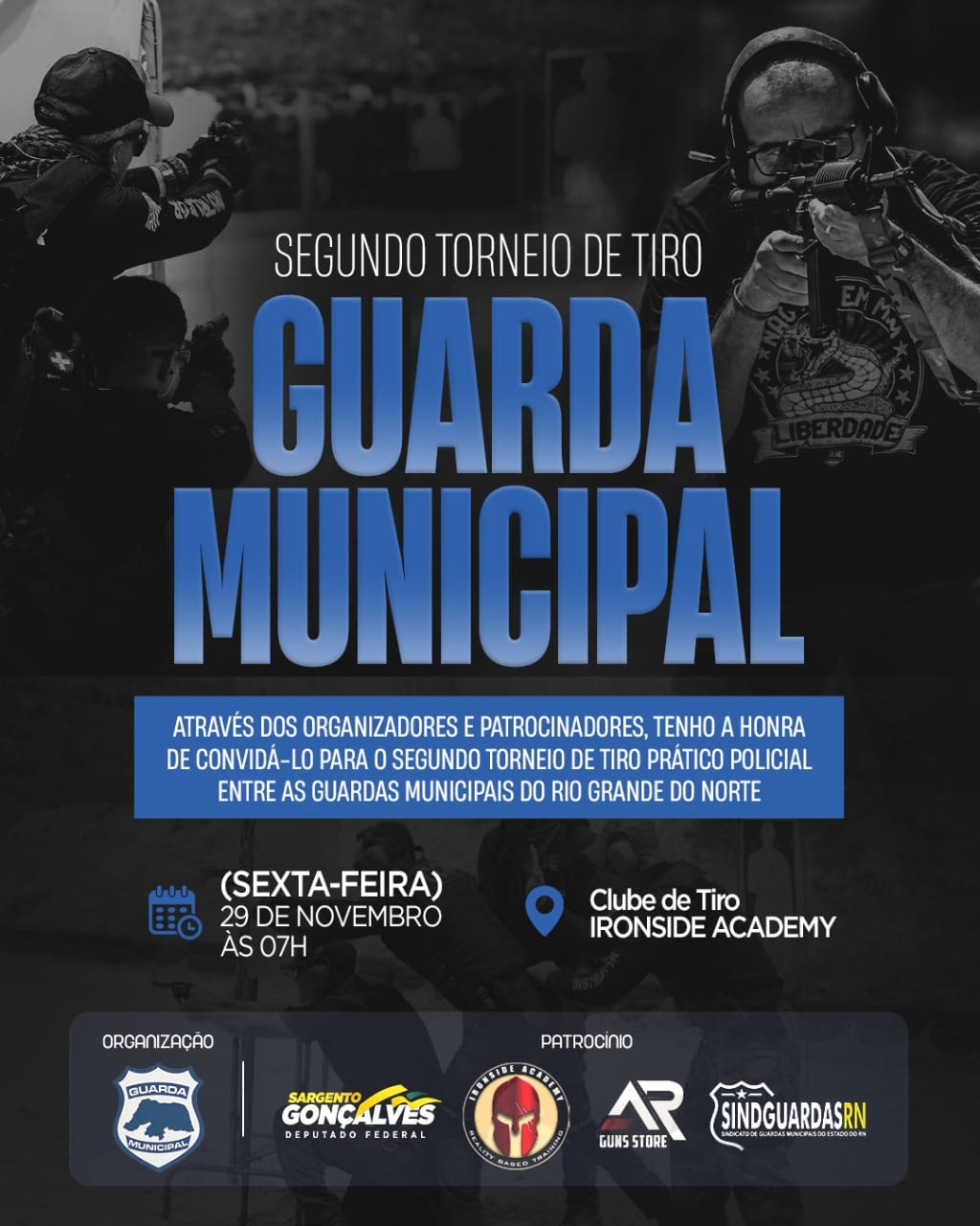 2º Torneio de Tiro do Guarda Municipal tem apoio do Sindguardas/RN